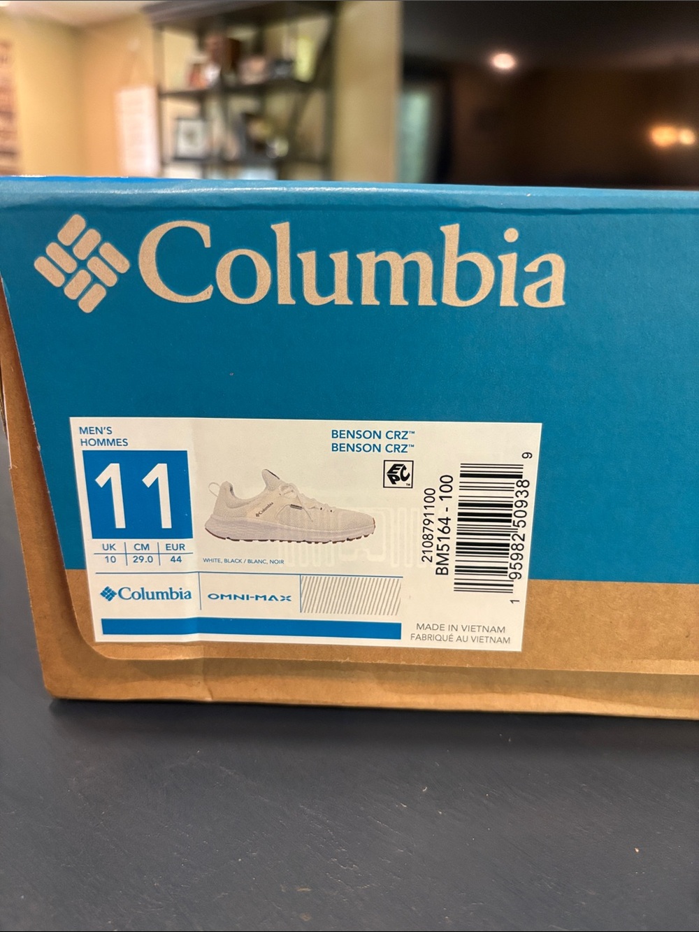 Columbia White Mesh Trail Sneakers with Tan Toe Accents - Picture 7 of 7